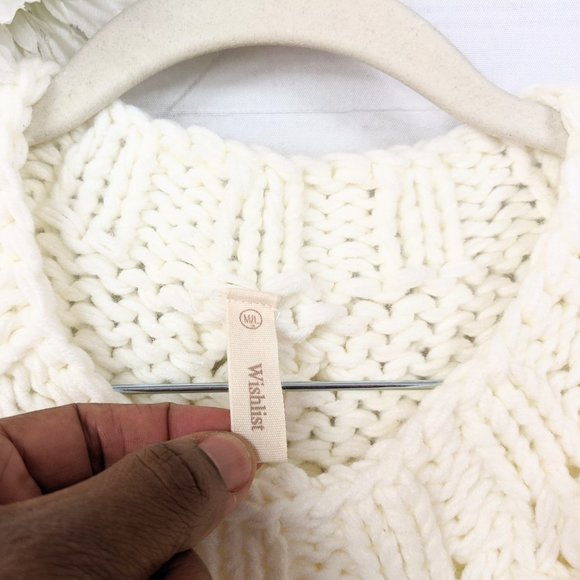 Wishlist Cream Crew Neck Sweater - Picture 3 of 8